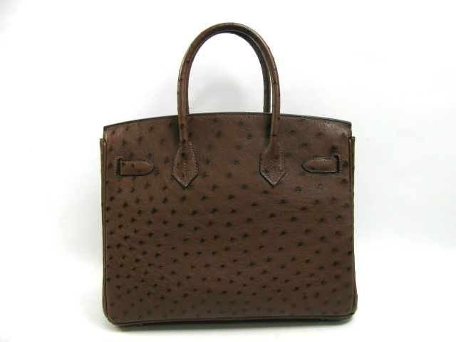 エルメス バーキン30/マロン/金具 シルバー)/オーストリッチ